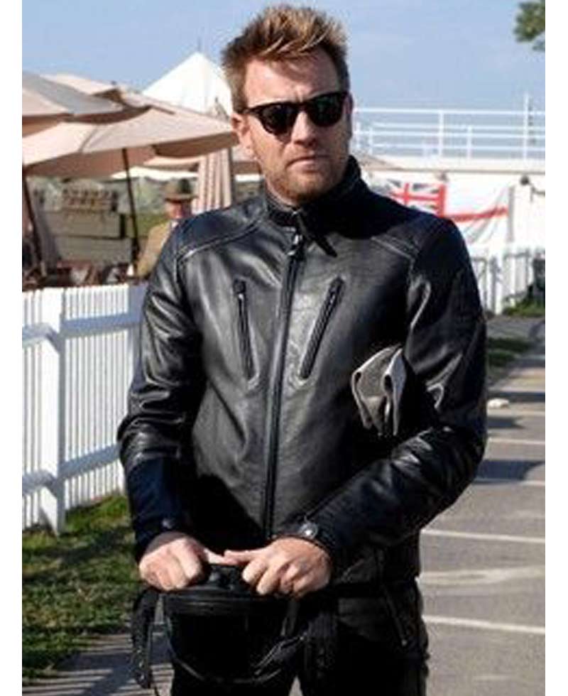 Ewan Mcgregor Goodwood Revival Motorcycle Leather Jacket